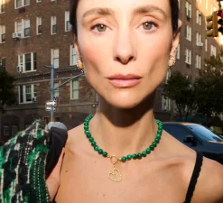 Tsavorite Open Heart Charm