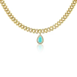 Turquoise Chain Necklace
