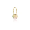 Vintage Scalloped Coral Charm in Yellow Gold
