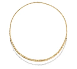 White Diamond Spectrum Revisited Necklace in Yellow Gold