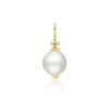 White Pearl Pendant in Yellow Gold
