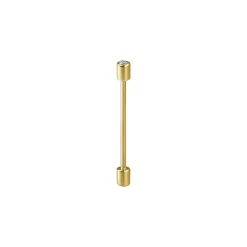 Yellow Gold and White Diamond 22mm Twist Pin Earring 02