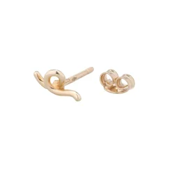 Yellow Gold Mini Loop Earring